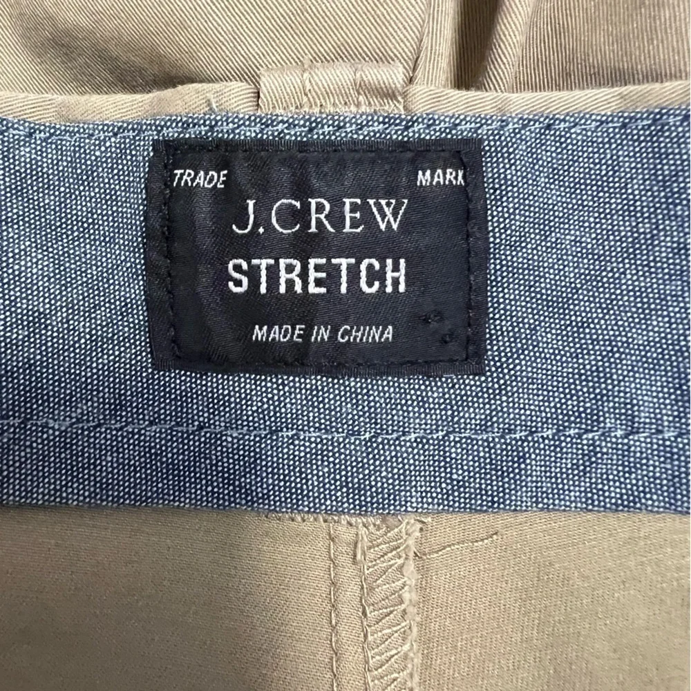 J Crew Stretch 9” Chino Shorts Size Men’s 36 Color Tan